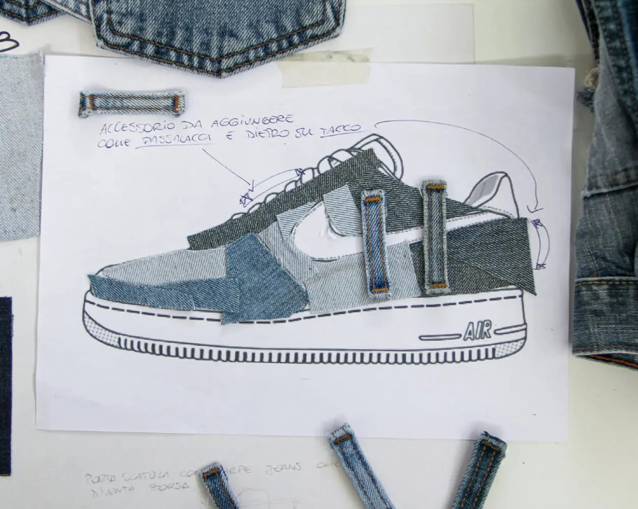 Come trasformare i tuoi vecchi jeans in una sneaker custom