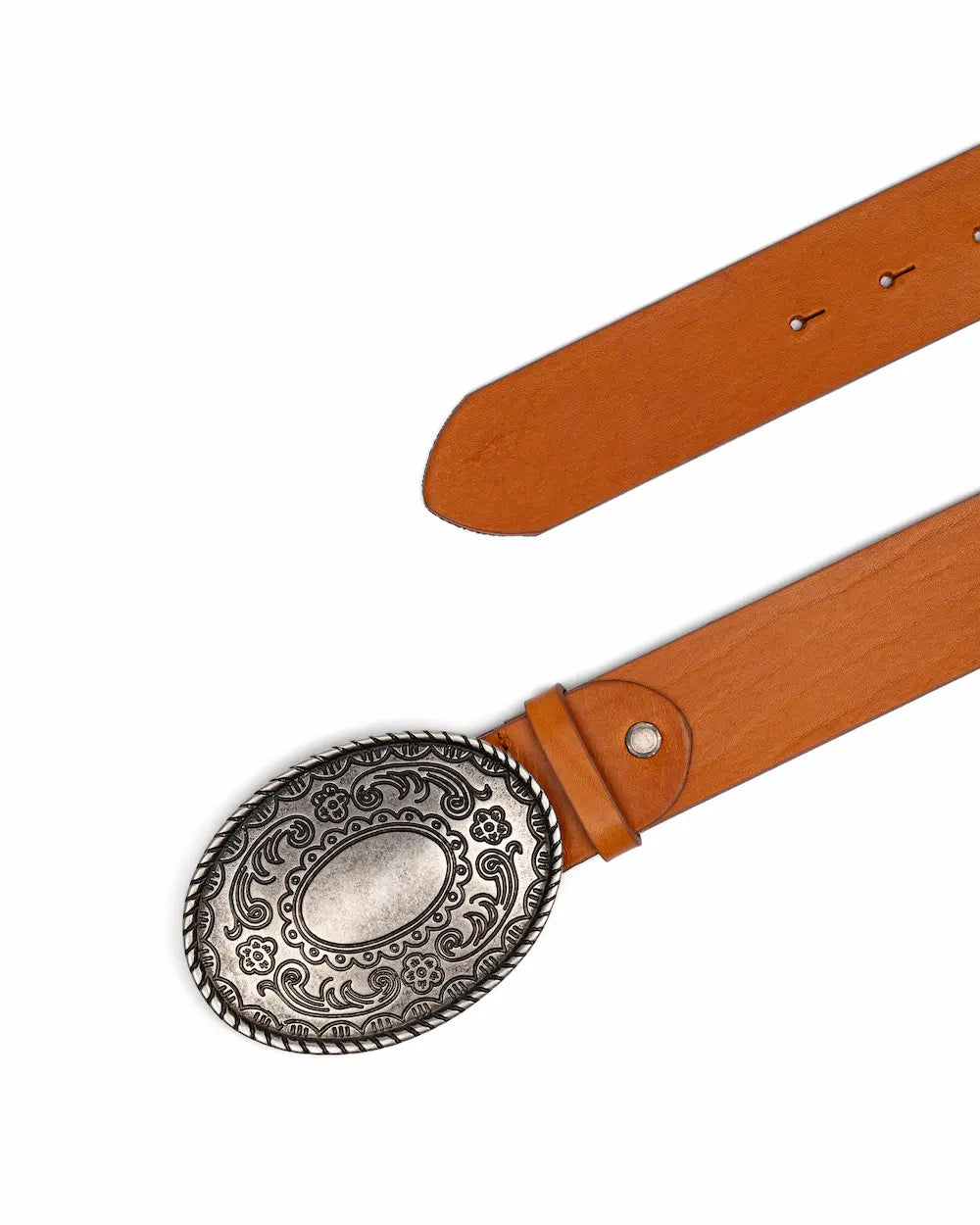 Cintura Western in pelle Caramel - Floreal
