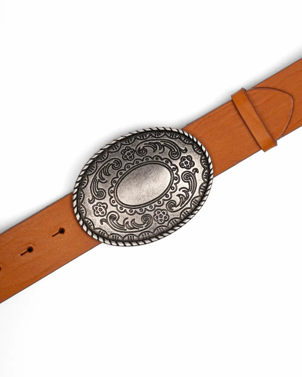 Cintura Western in pelle Caramel - Floreal