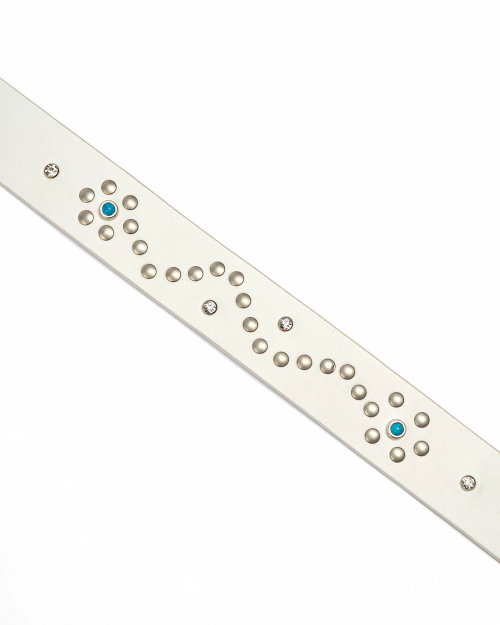 Cintura Western in pelle - Flower Turquoise