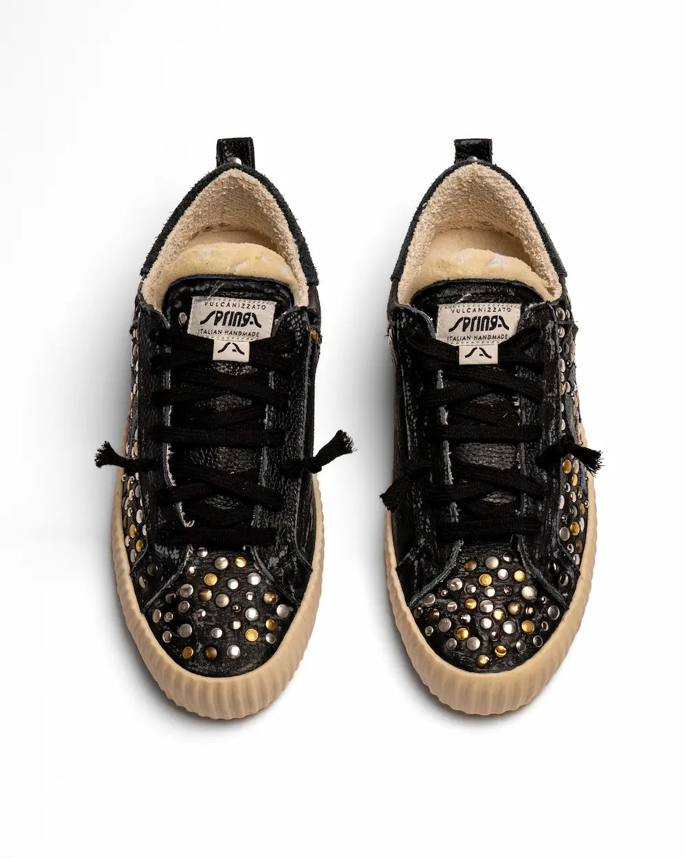 Springa X Seddys - Wavy Leather Black Dirty