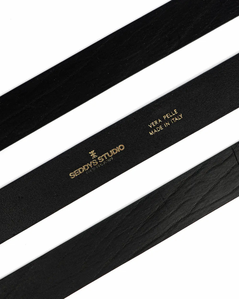 Cintura Western in pelle Nera - Floreal