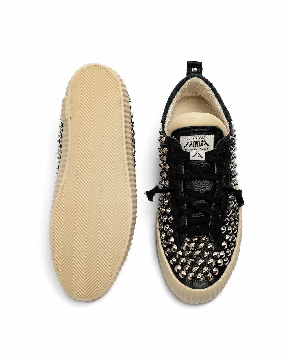 Springa X Seddys - Wavy Leather Black Steel