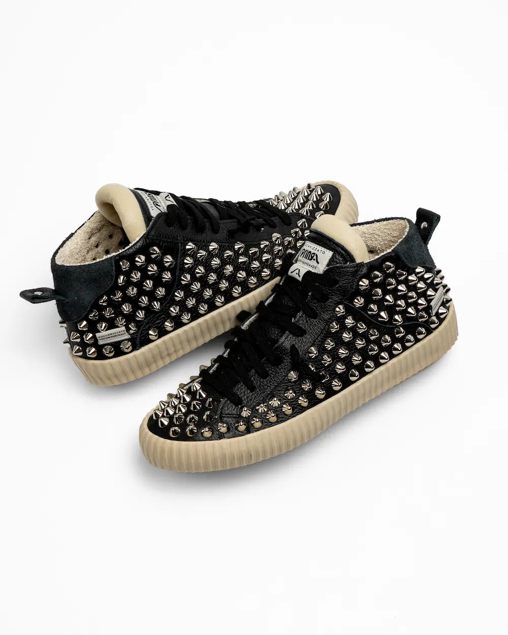 Springa X Seddys - Wavy Leather Black Spike
