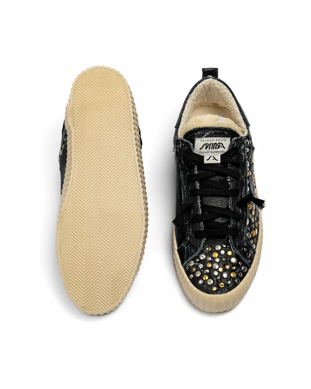 Springa X Seddys - Wavy Leather Black Dirty