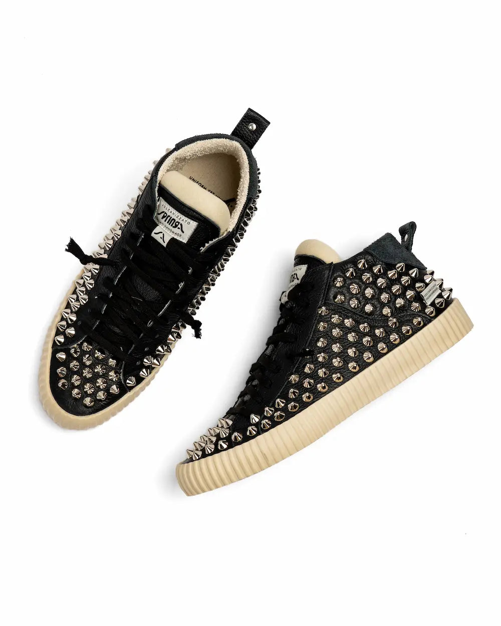Springa X Seddys - Wavy Leather Black Spike