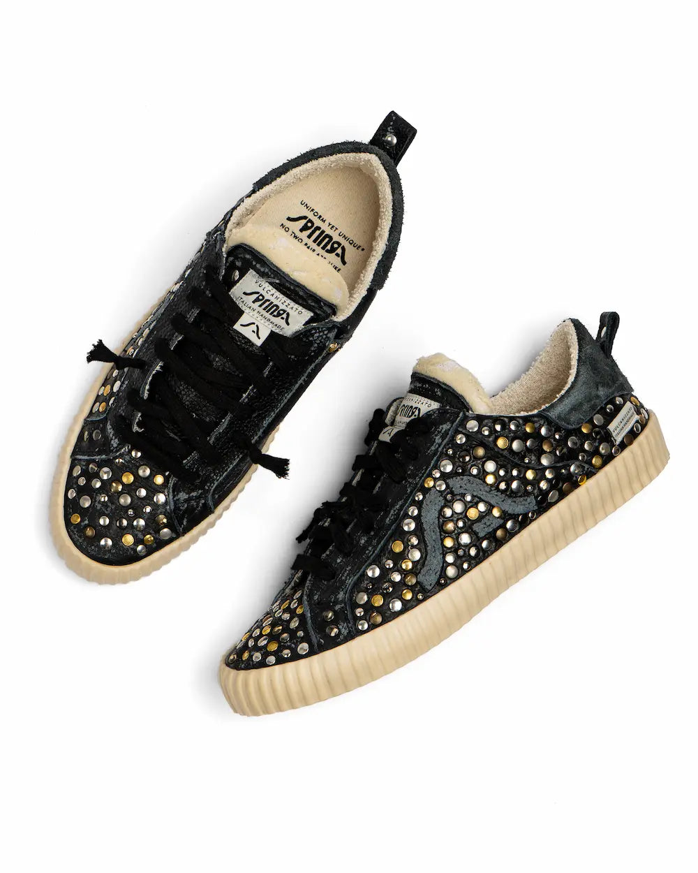 Springa X Seddys - Wavy Leather Black Dirty