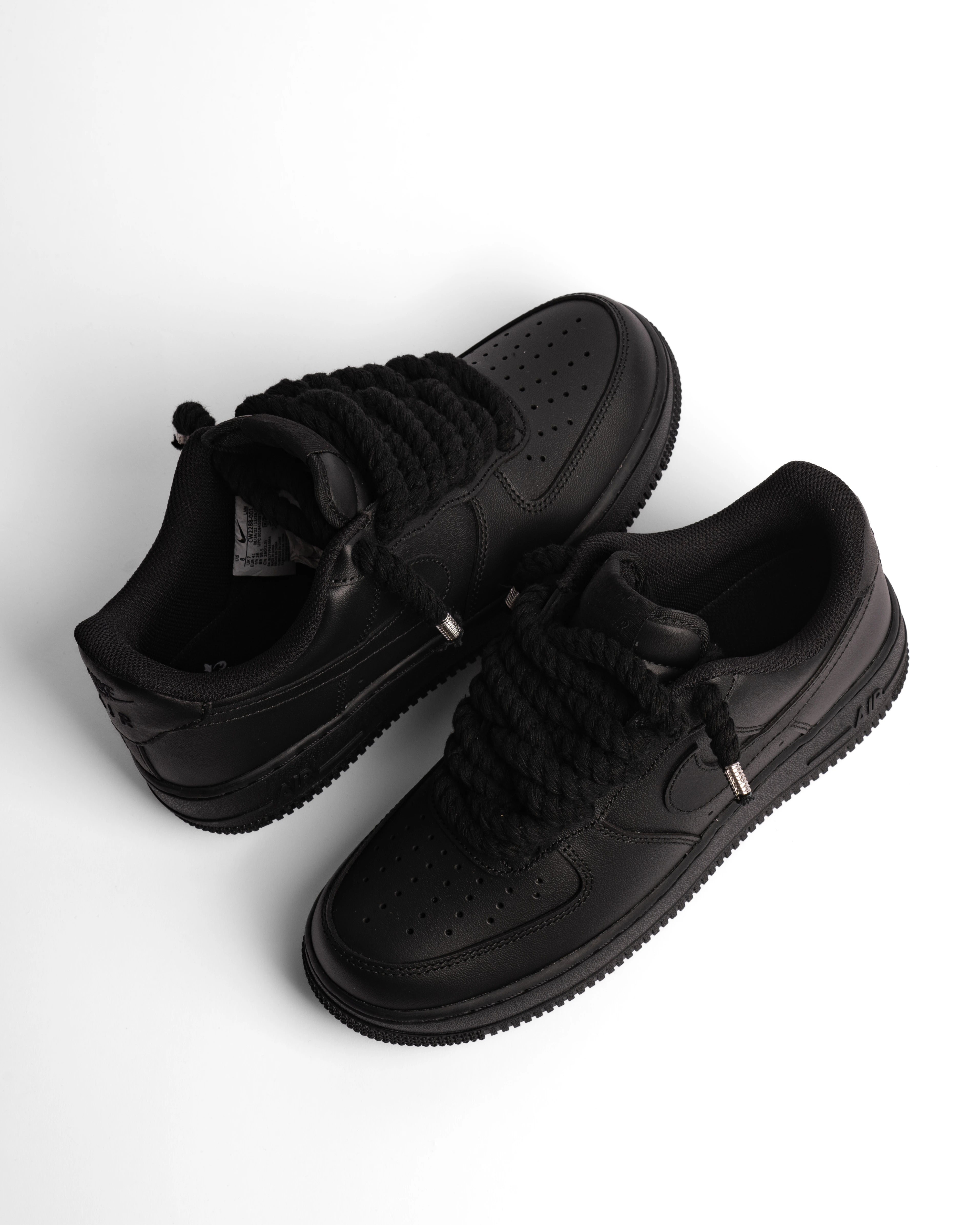 Nike Air Force 1 Black - ROPE BLACK