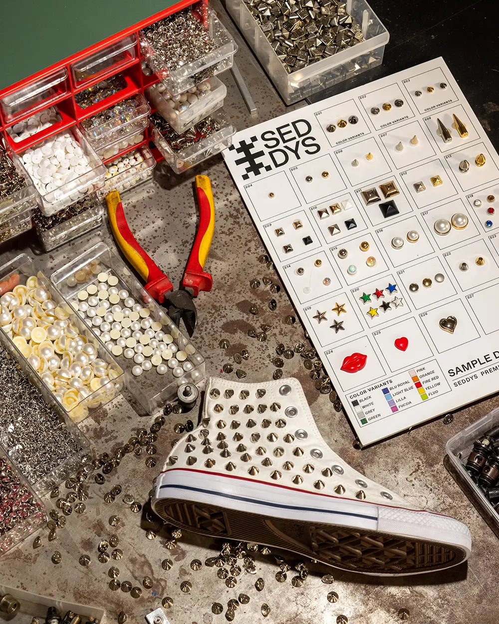 Converse All Star con ampia selezione di borchie firmate Seddys