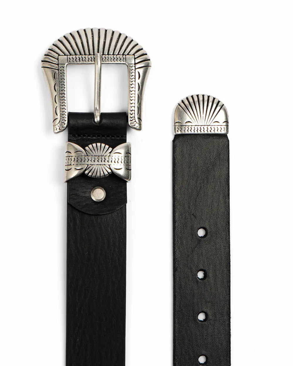 Cintura Western in pelle Black - Buckle Set - Lonestar