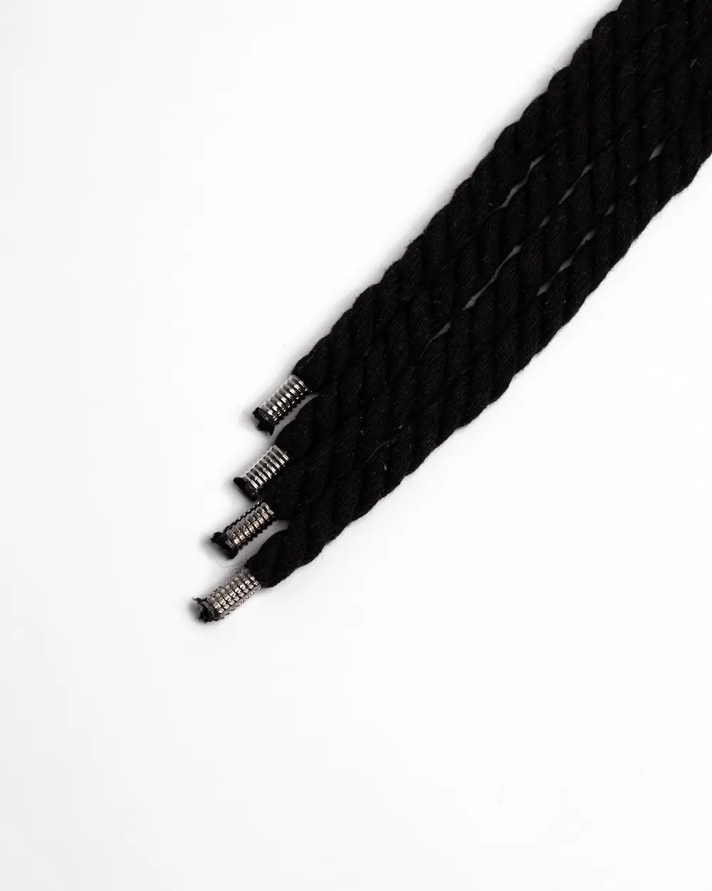 Lacci in corda neri per sneakers personalizzate SEDDYS
