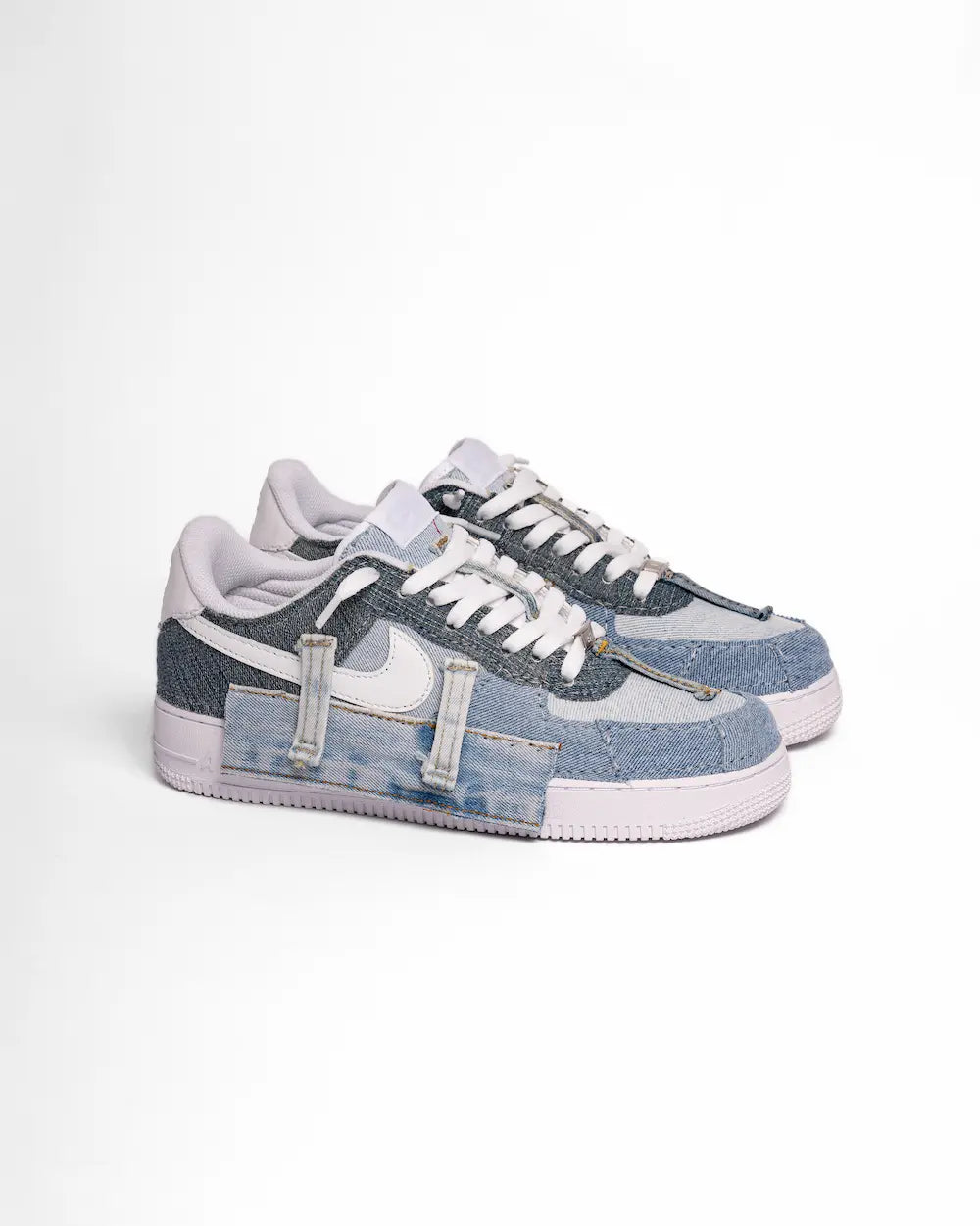 Denim air force ones online