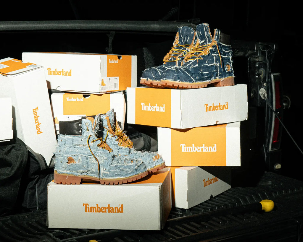 Timberland, upcycling and custom in 'The Wrecking Boot' collection