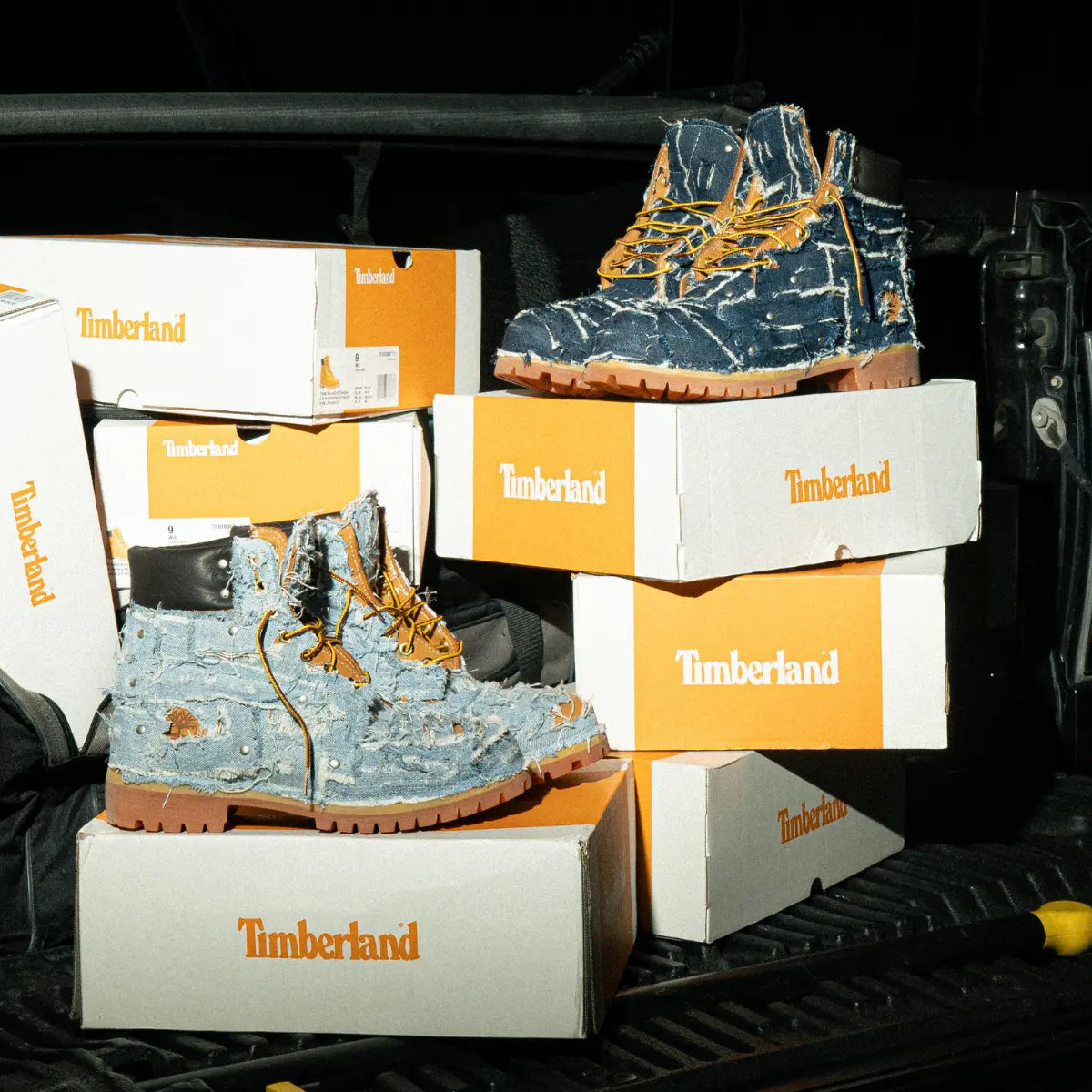 Timberland, upcycling and custom in 'The Wrecking Boot' collection