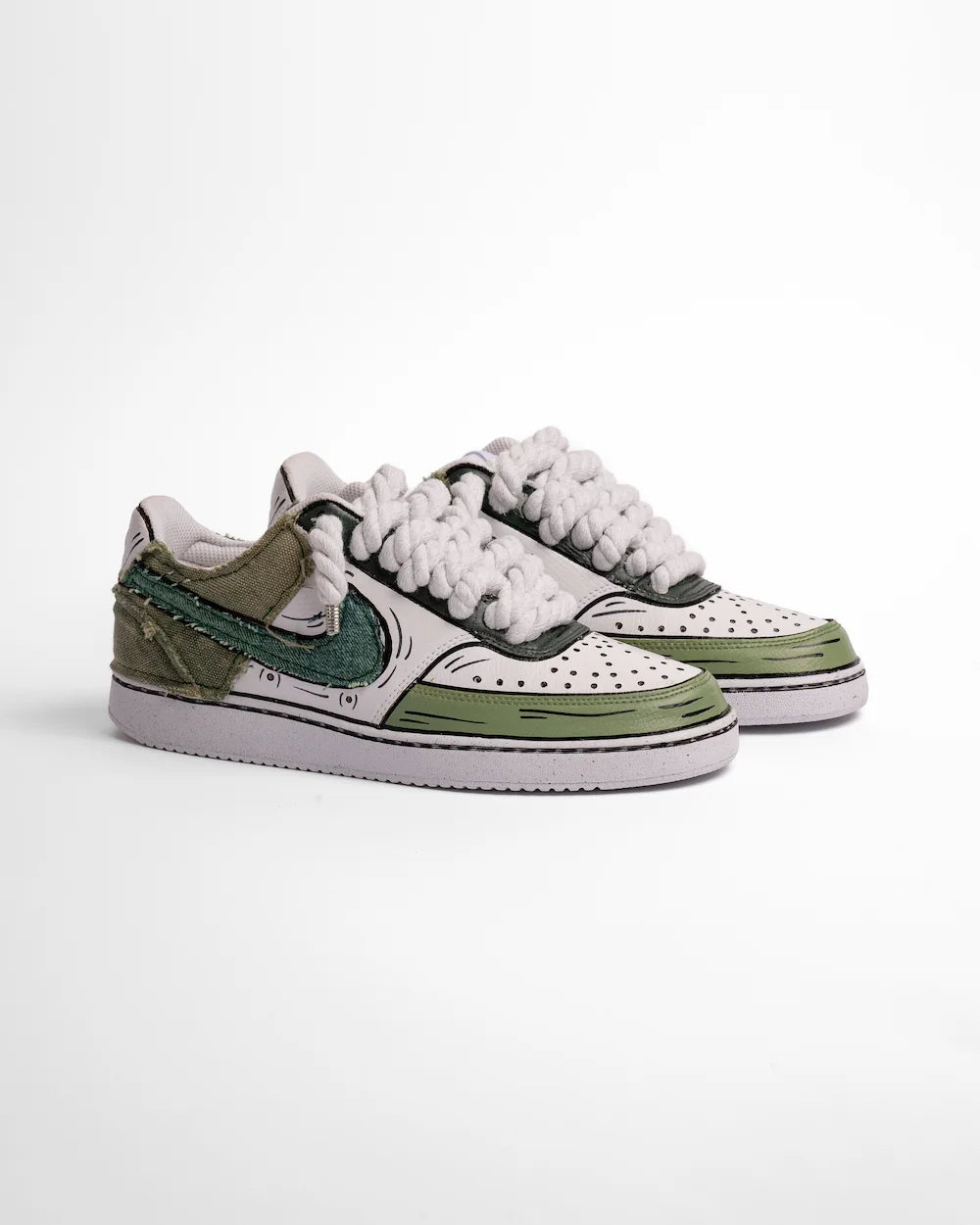 Nike Court Vision - Comics Denim Green