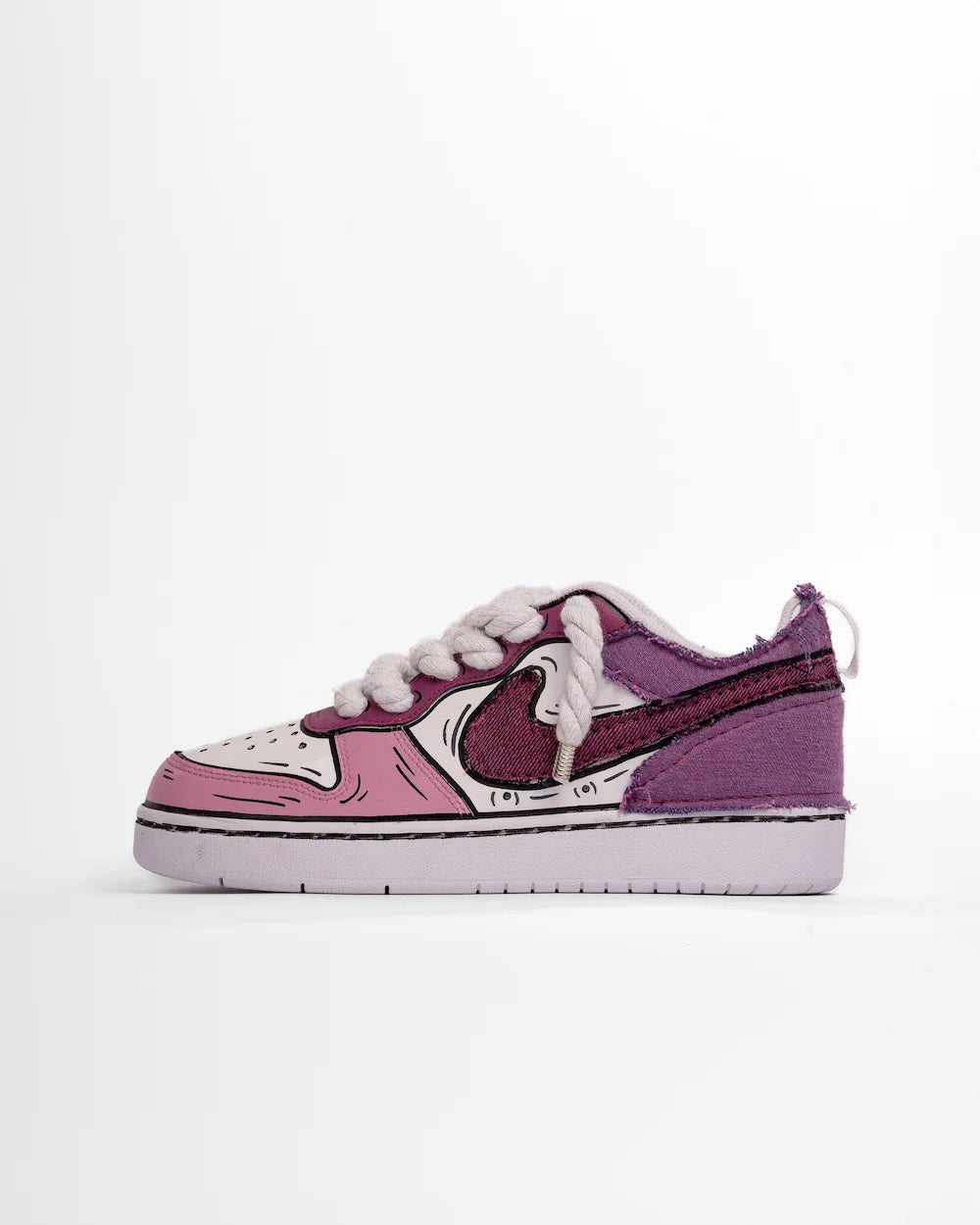 Nike Court Borough - Comics Denim Pink