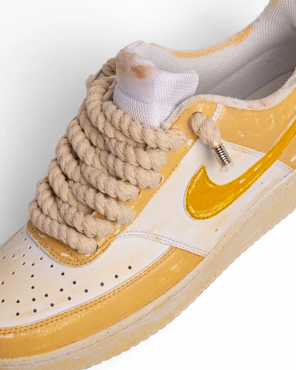 Nike Rope Vintage Mustard con lacci in corda beige