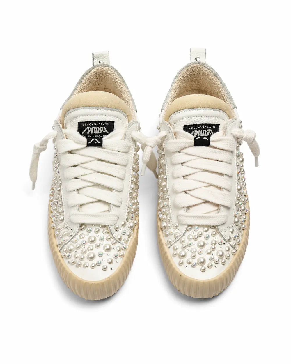 Springa X Seddys - Wavy Leather White Perla