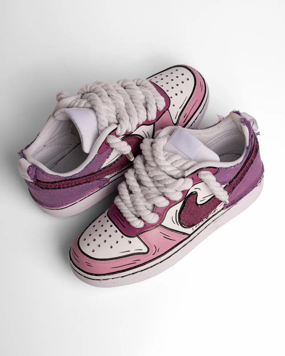 Nike Court Borough - Comics Denim Pink