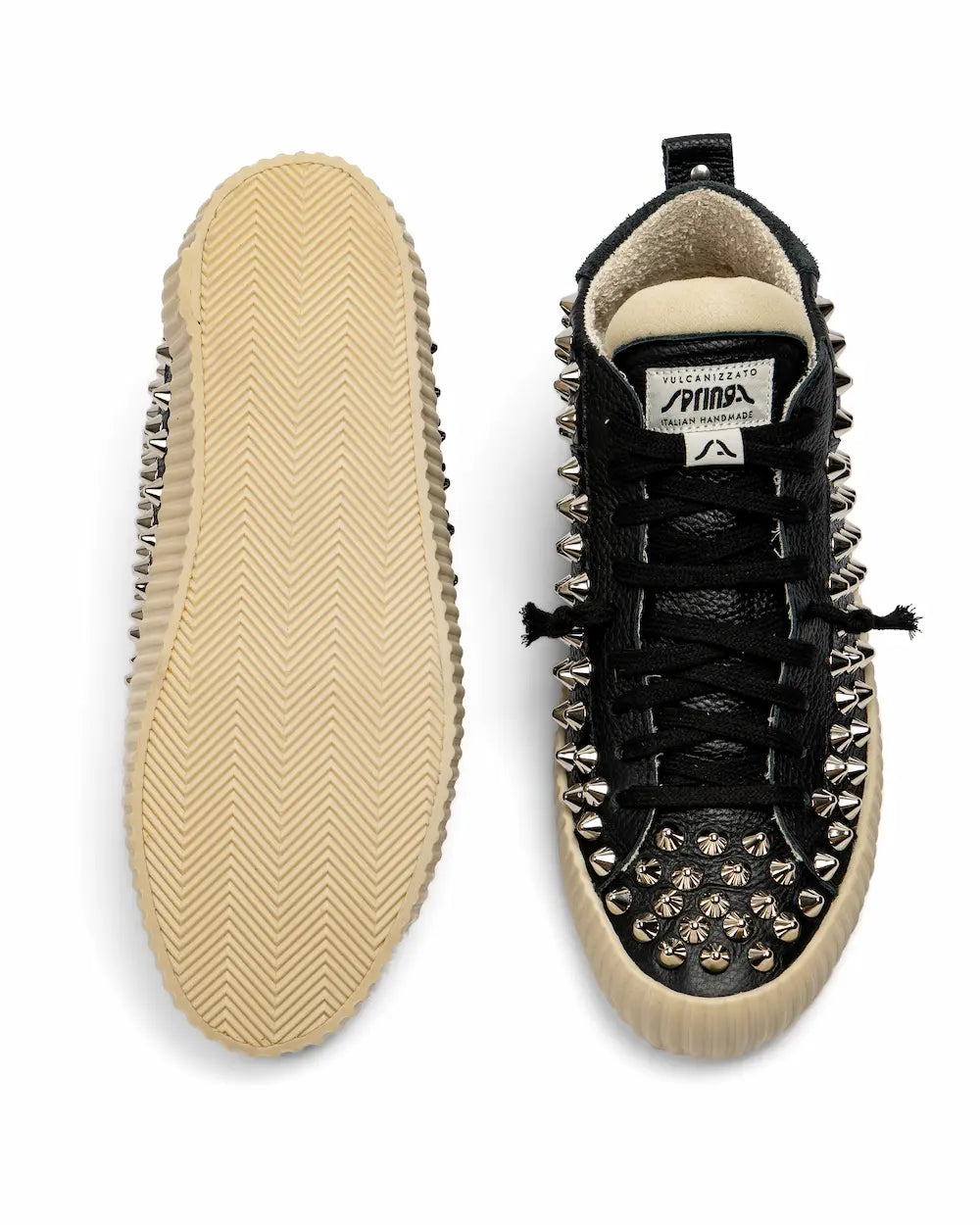 Springa X Seddys - Wavy Leather Black Spike