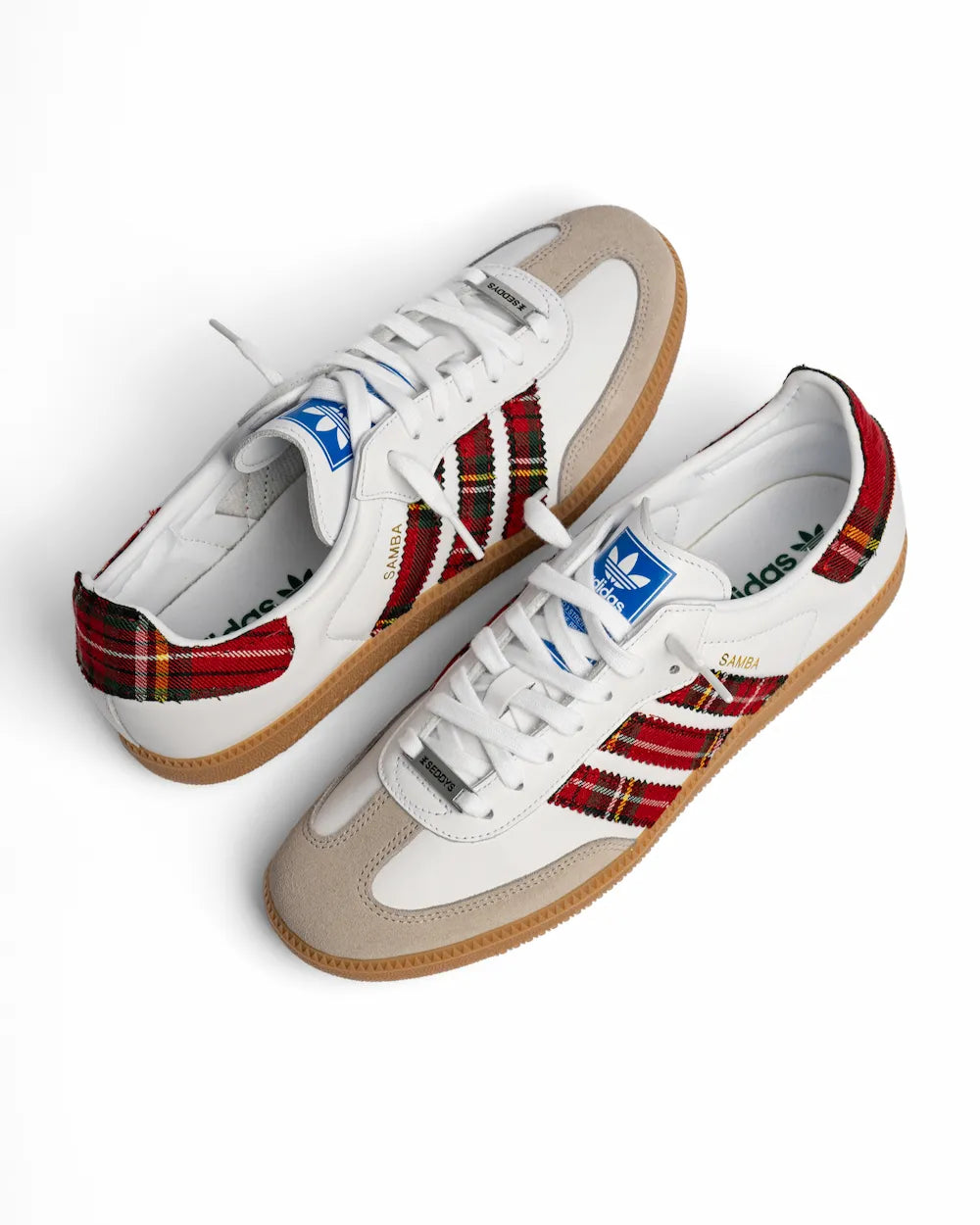 Adidas Samba - Red Tartan