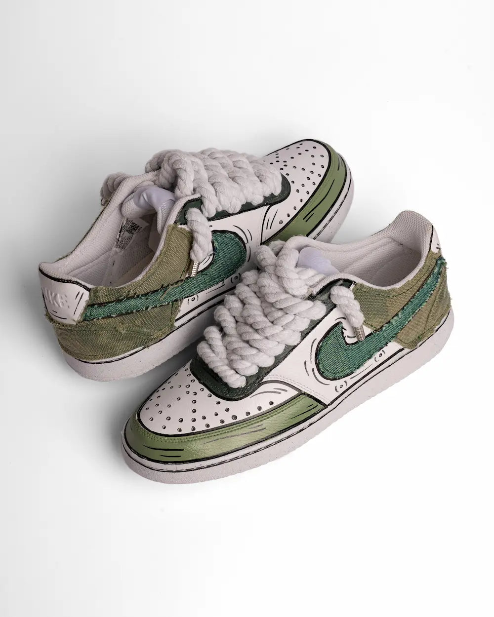 Nike Court Vision - Comics Denim Green