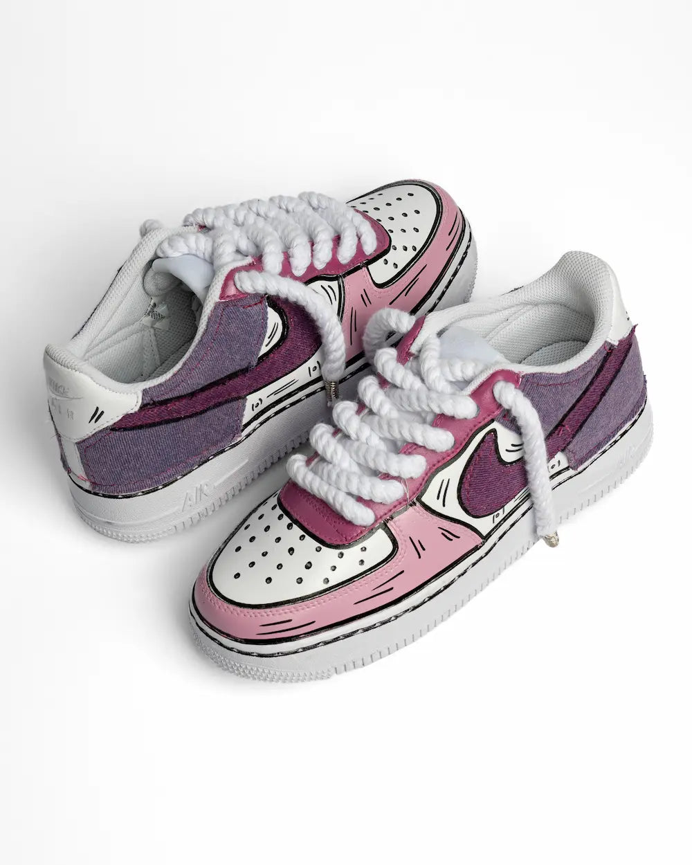 Nike Air Force 1 - Comics Denim Pink