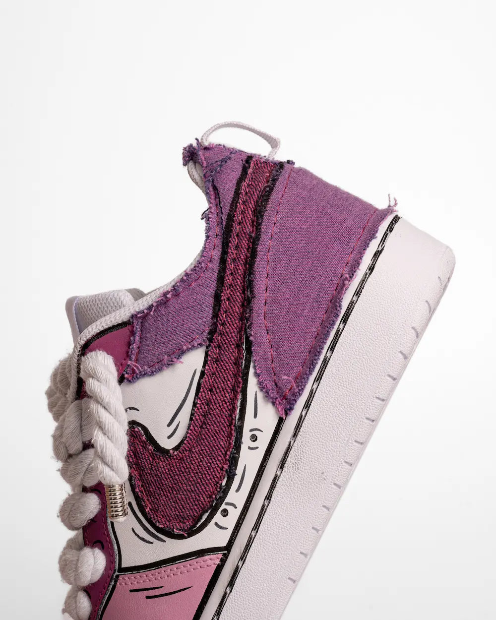 Nike Court Borough - Comics Denim Pink