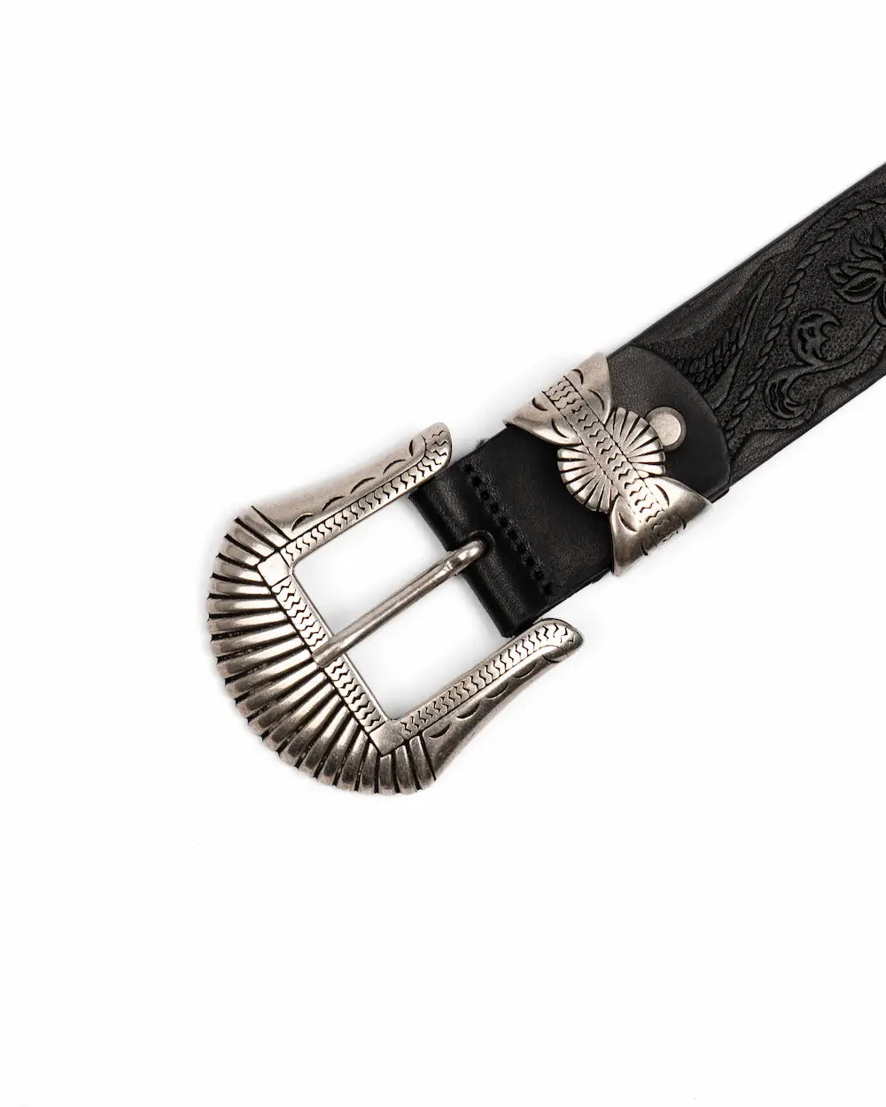 Cintura in pelle - Stampa Western - Western Dark