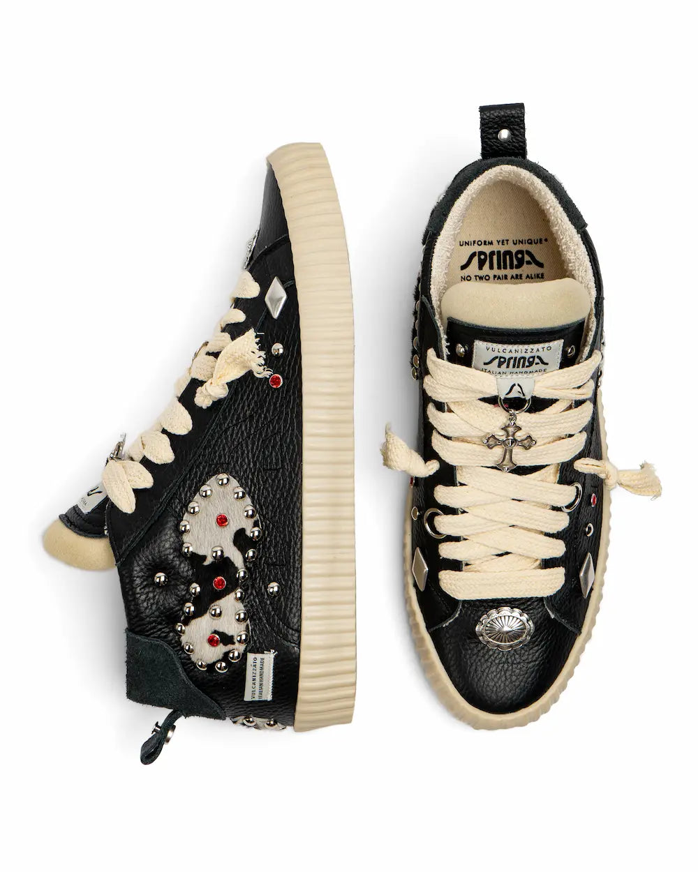 Springa X Seddys - Wavy Leather Black Stallion