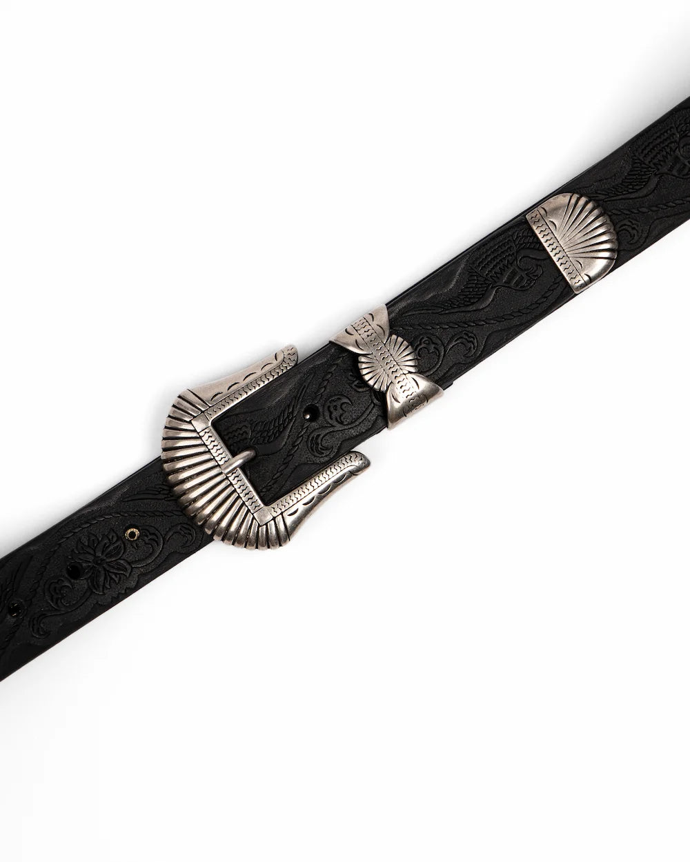 Cintura in pelle - Stampa Western - Western Dark
