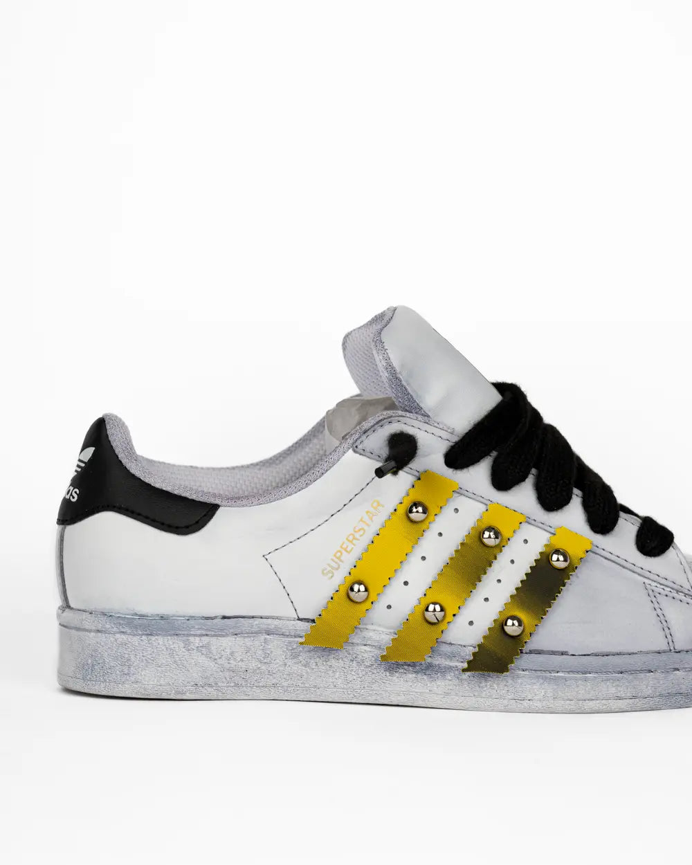 Adidas Superstar Custom Tinta Grey Chunky lato destro