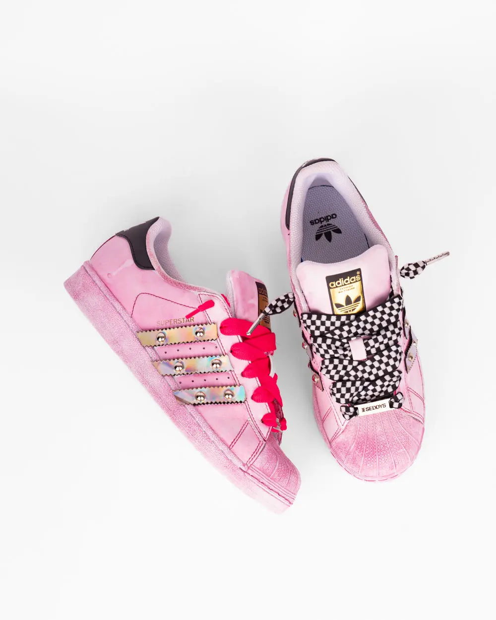 Adidas Superstar Custom Tinta Pink Chunky