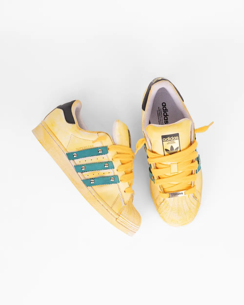 Adidas superstar top 80s uomo giallo
