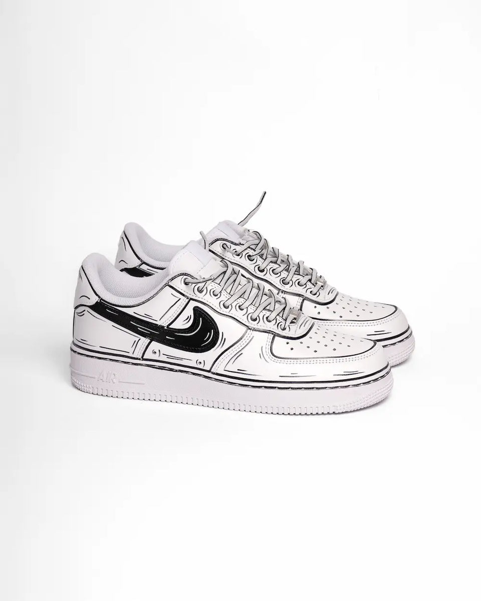 Custom Cartoon Nike Air Force Con Disegni Nike Air Force Comics