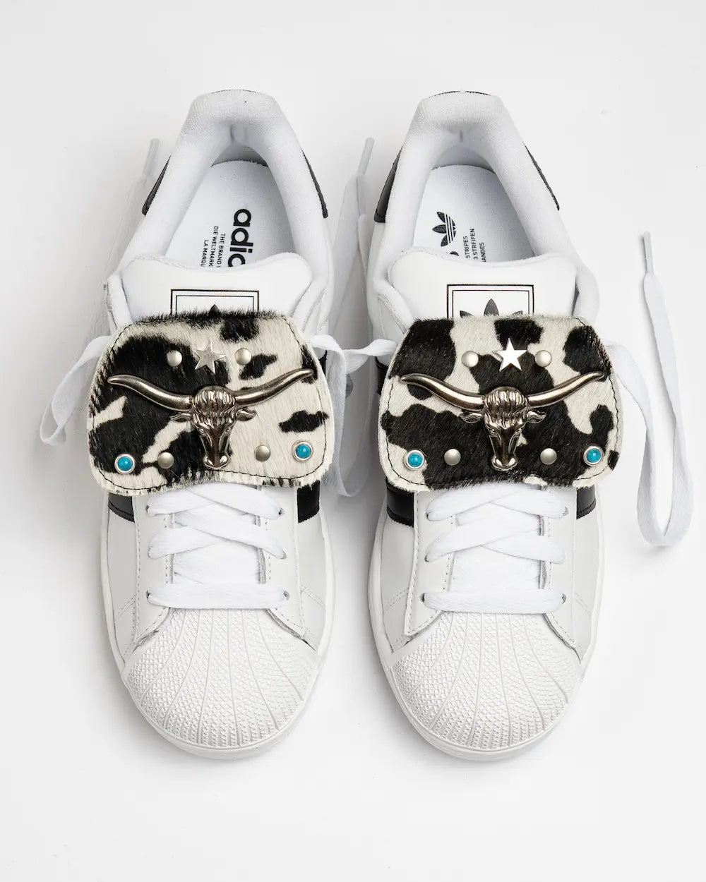 Leather Tongue - Cow Print