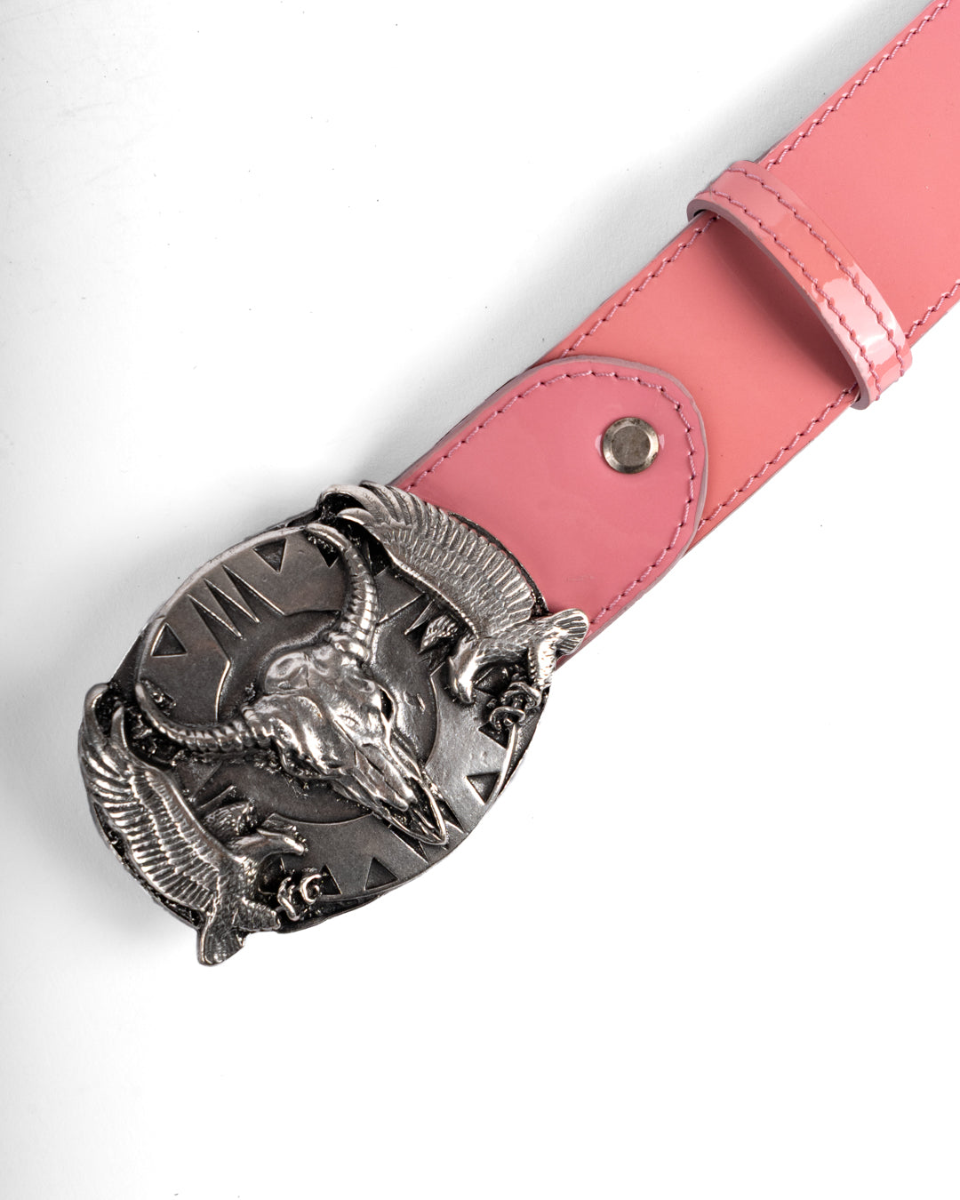 Cintura in pelle - COW PINK