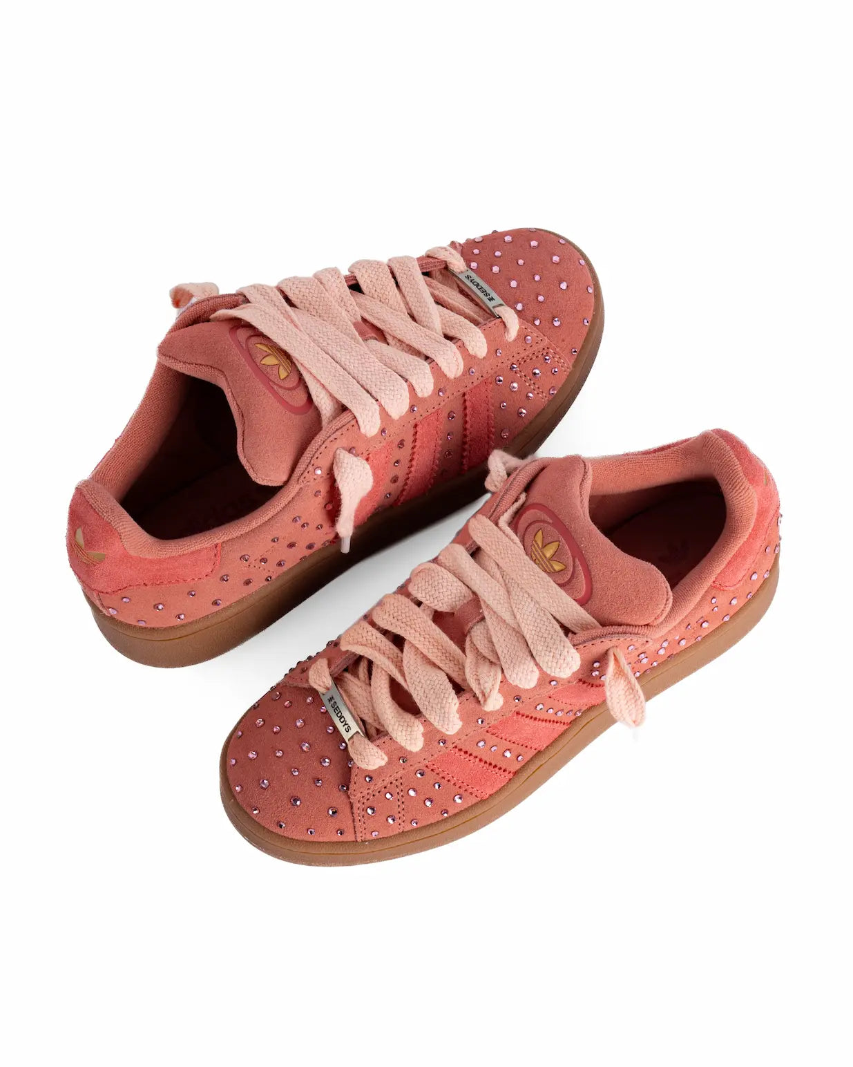 Adidas campus 00s pink con cristalli rosa