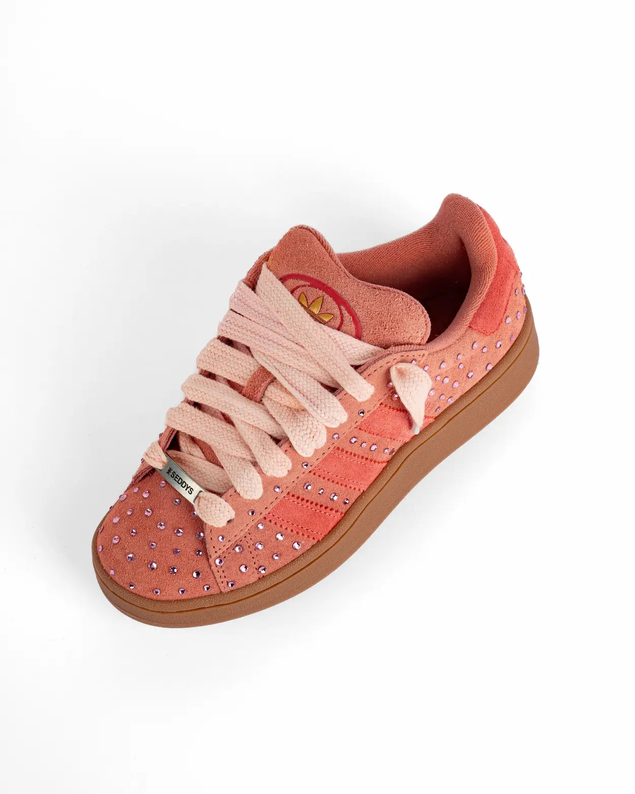 Adidas campus 00s pink con cristalli rosa