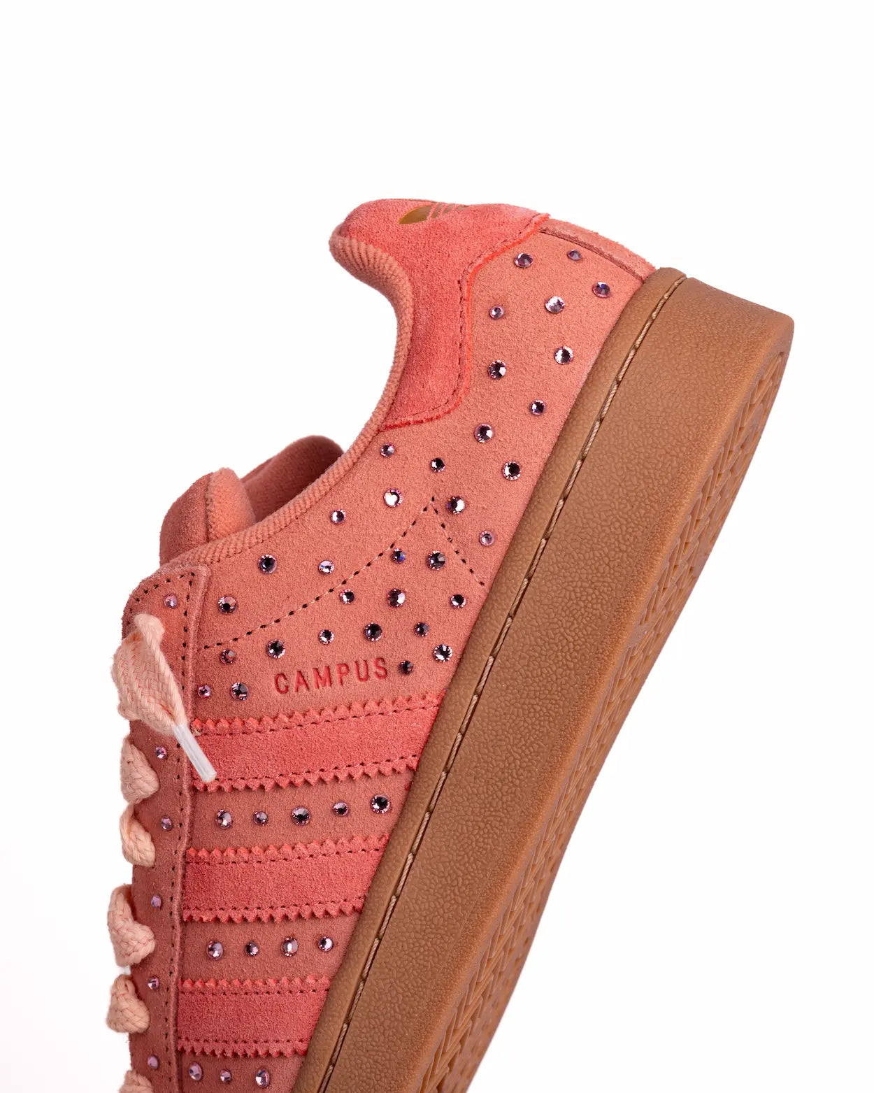 Adidas campus 00s pink con cristalli rosa